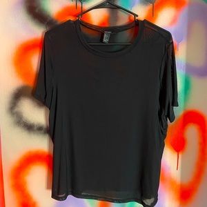 Forever 21 sheer mesh tee
